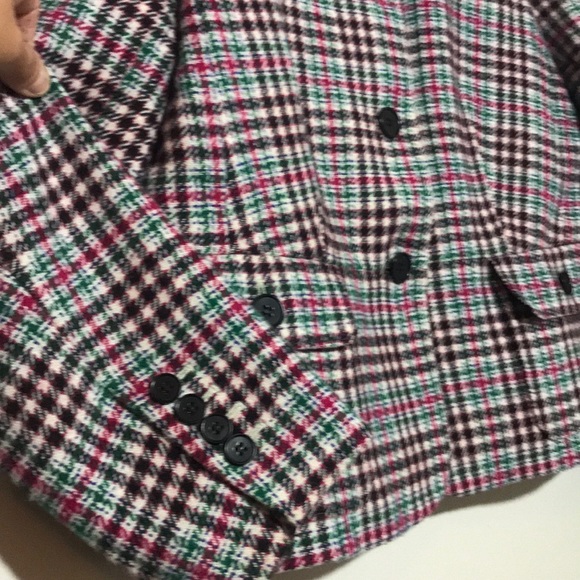Wool Houndstooth Checked Jacket - Picture 4 of 8